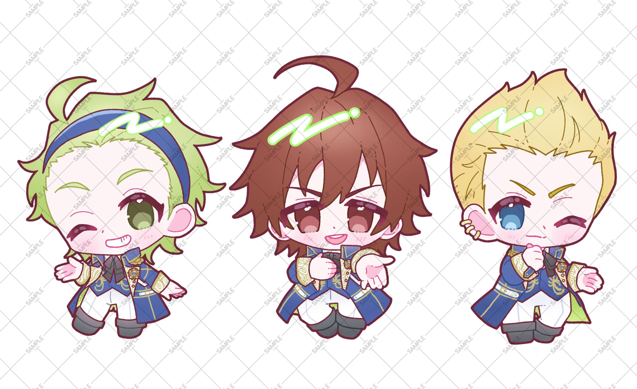 アイドルマスターsideM_楽屋花用SDイラスト-1