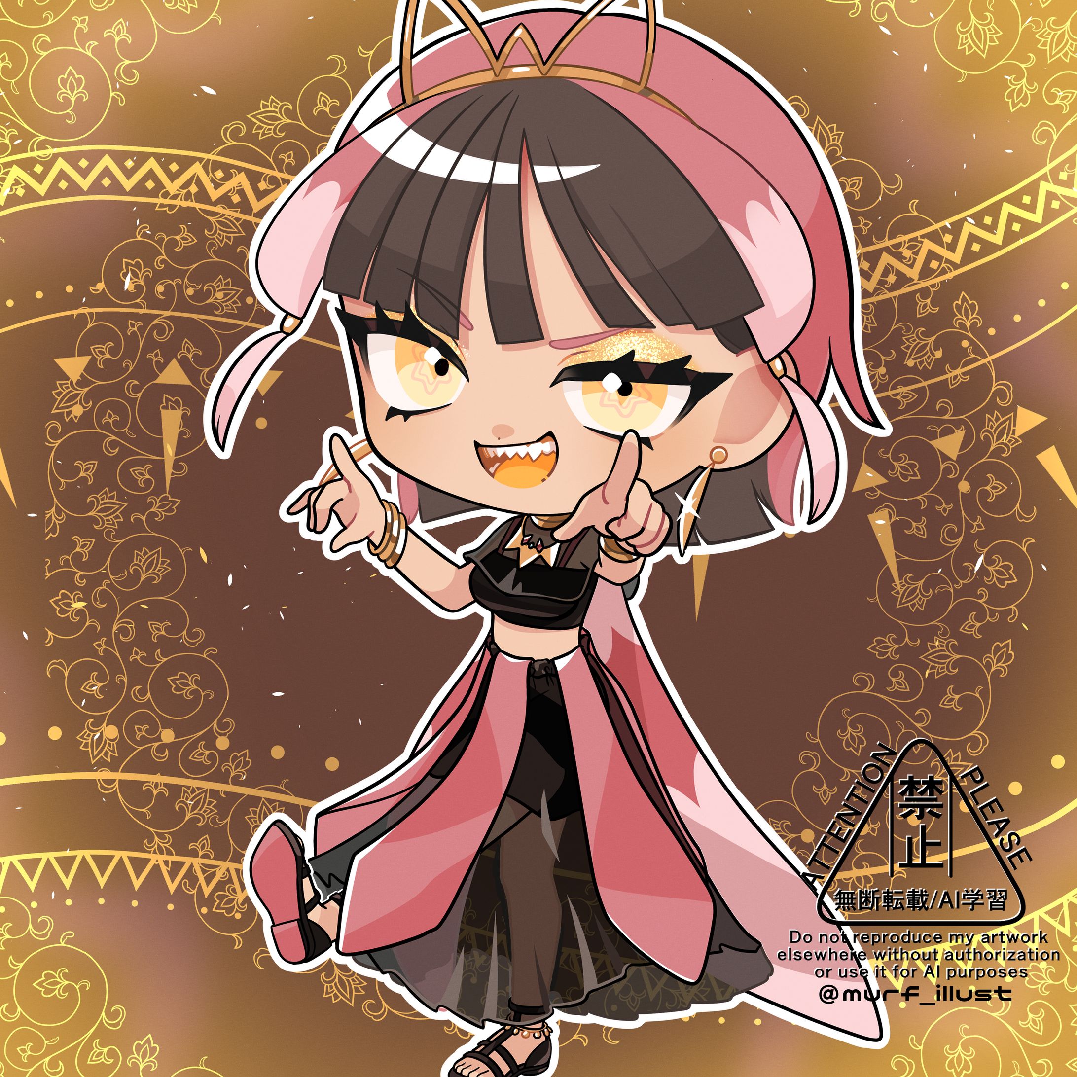 【オリジナルキャラクター】花カマキリ-1