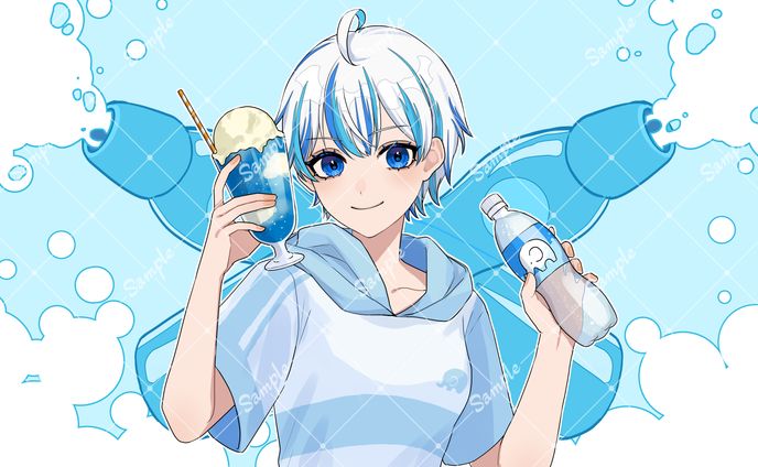 動画用イラスト、サムネトレース