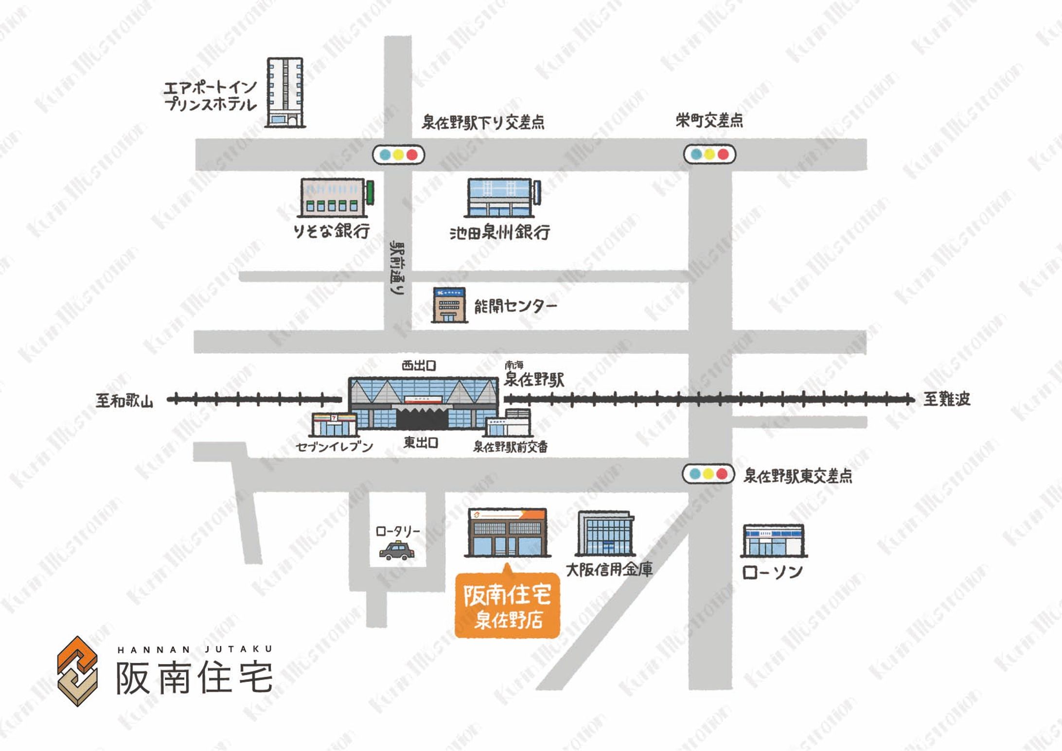 株式会社阪南住宅様　地図デザイン-1