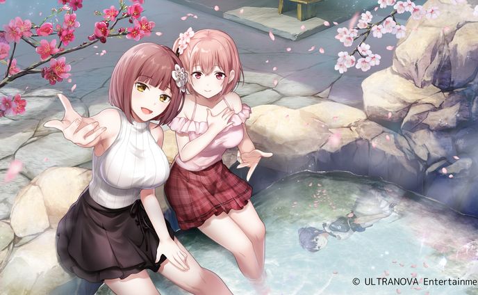 恋来い温泉物語VR キービジュアルキャラクターラフ