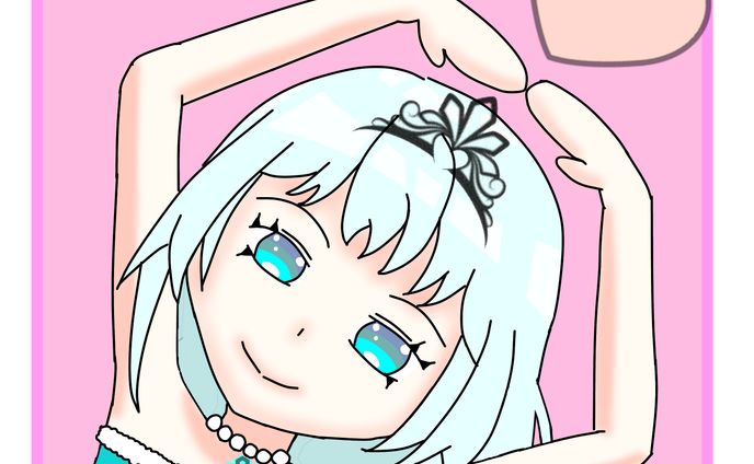 【雪のお姫様】ハート❤
