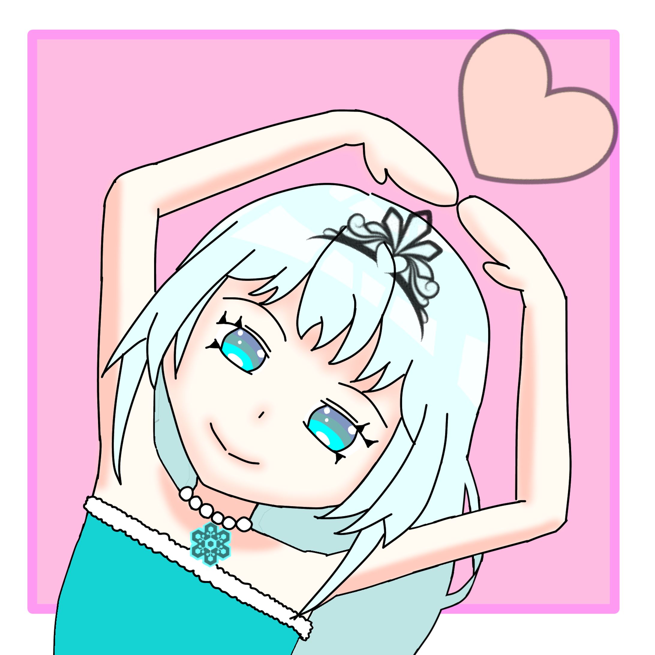 【雪のお姫様】ハート❤-1