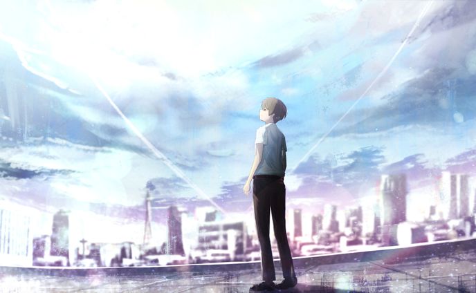 「自由少年の叫号」MVイラスト3 