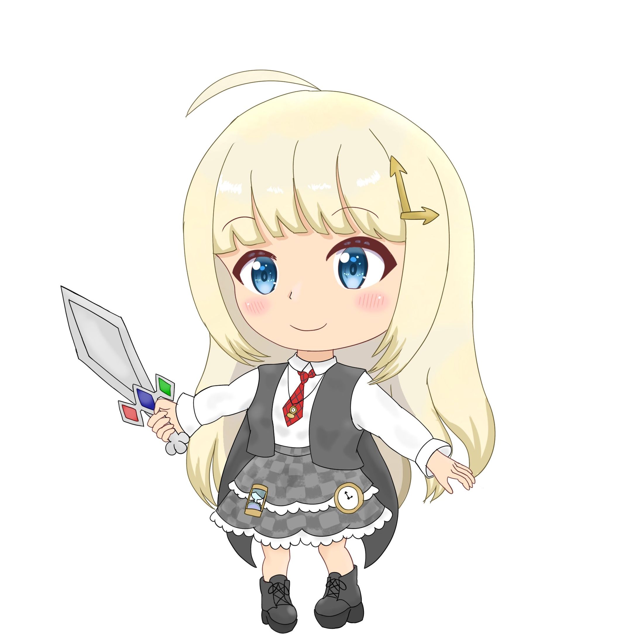 グッズ用ミニキャラ(アイカ)-1