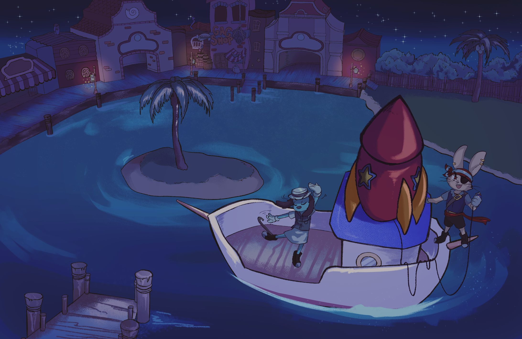 Tranquility and turmoil on the barren boatyard-1