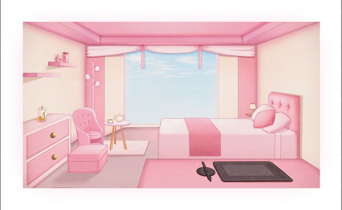 【配信背景 お部屋】津川こう様