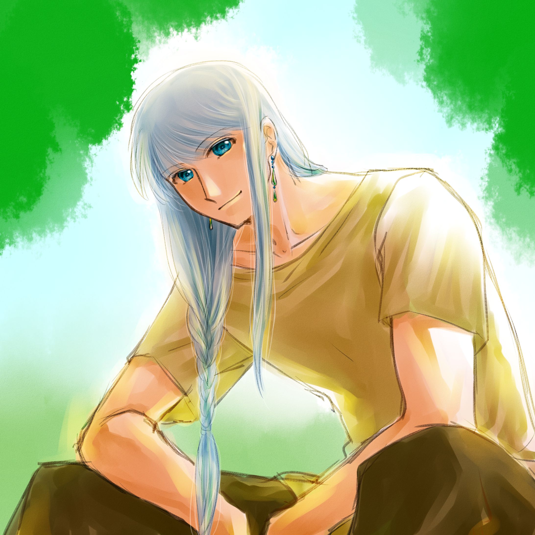 【自創作】OC（長髪男子）-1