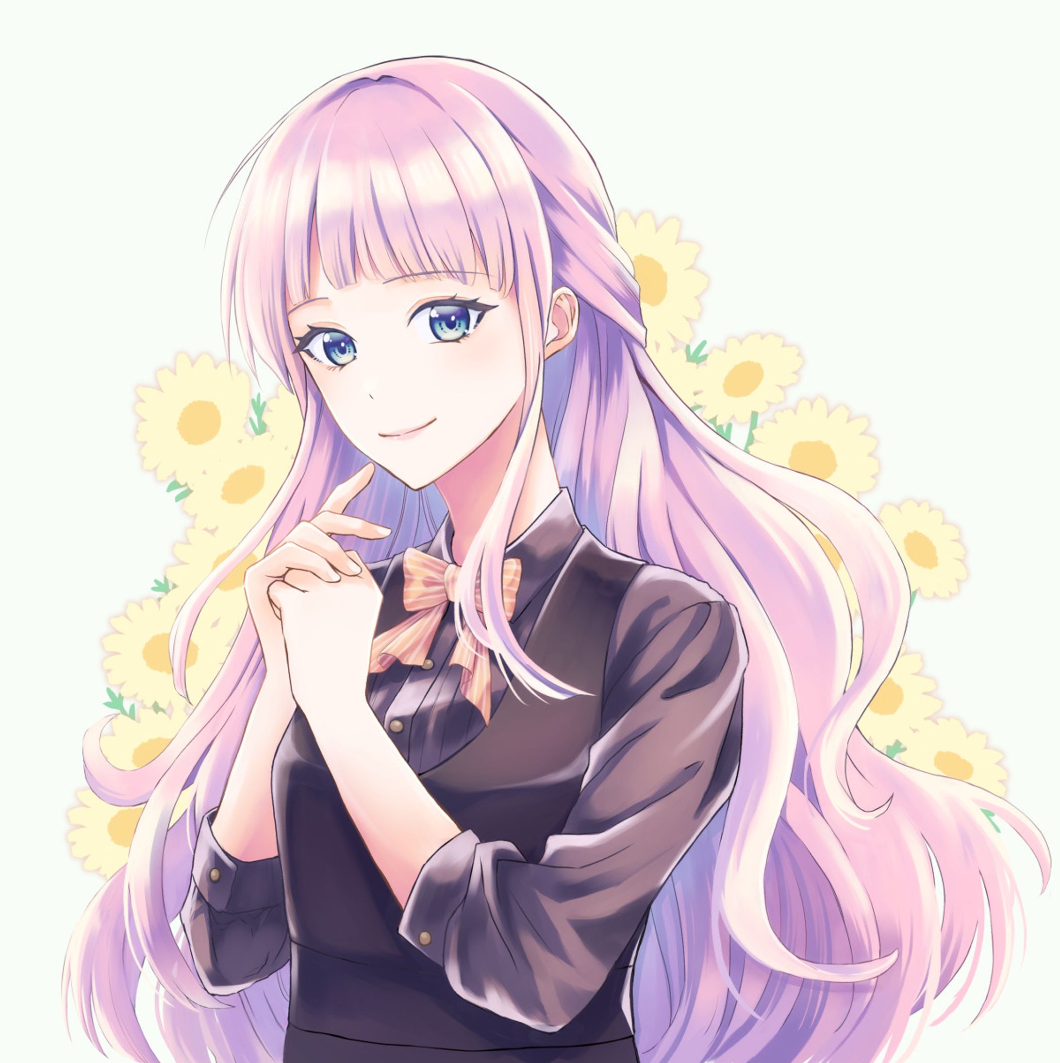ピンク髪の女の子-1