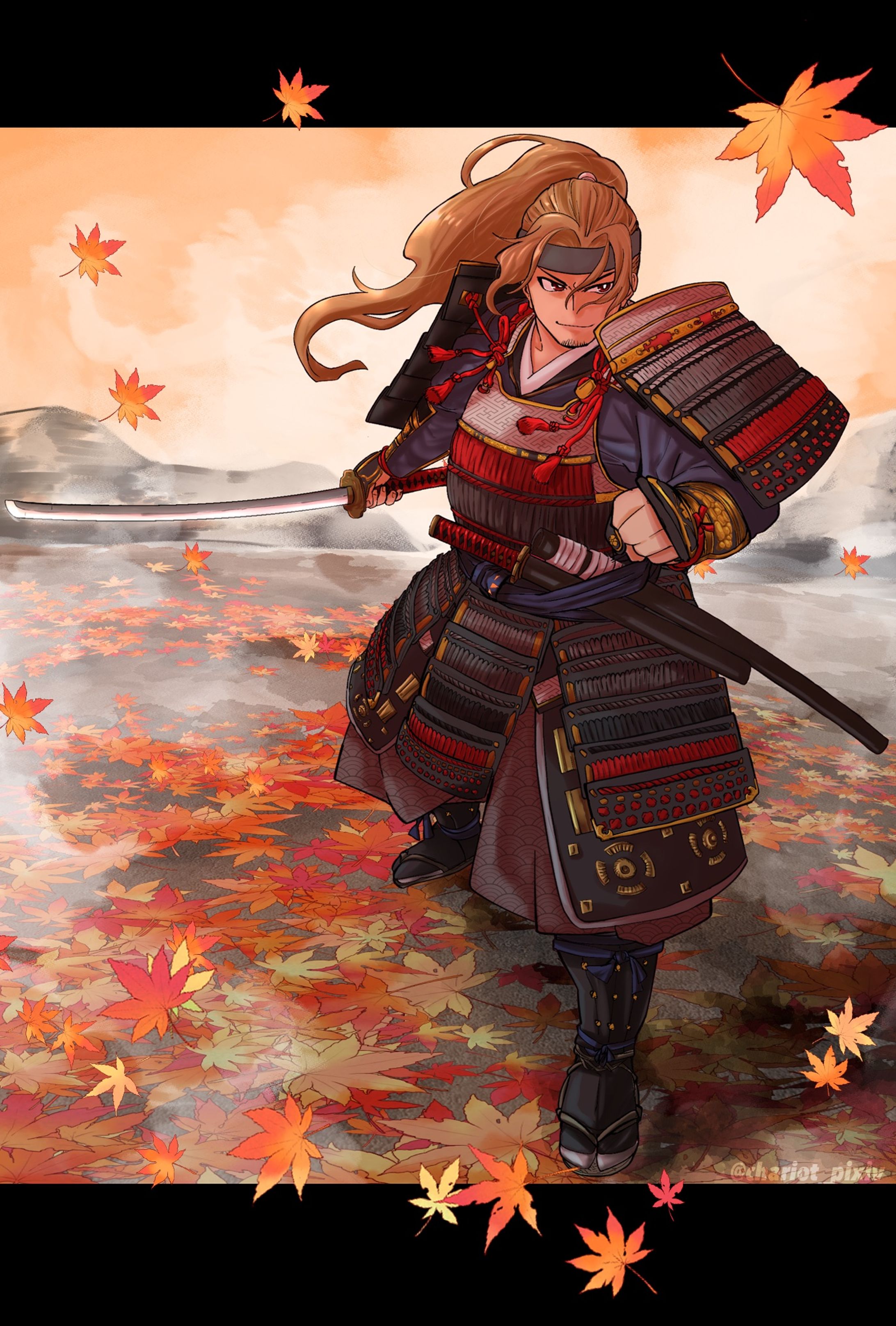 錦秋の鎧武者-1
