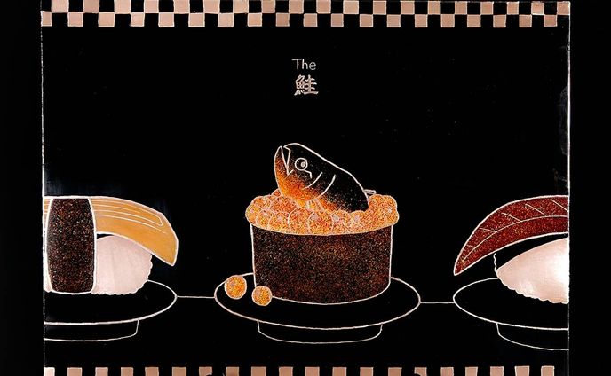 高台寺蒔絵パネル「the 鮭」