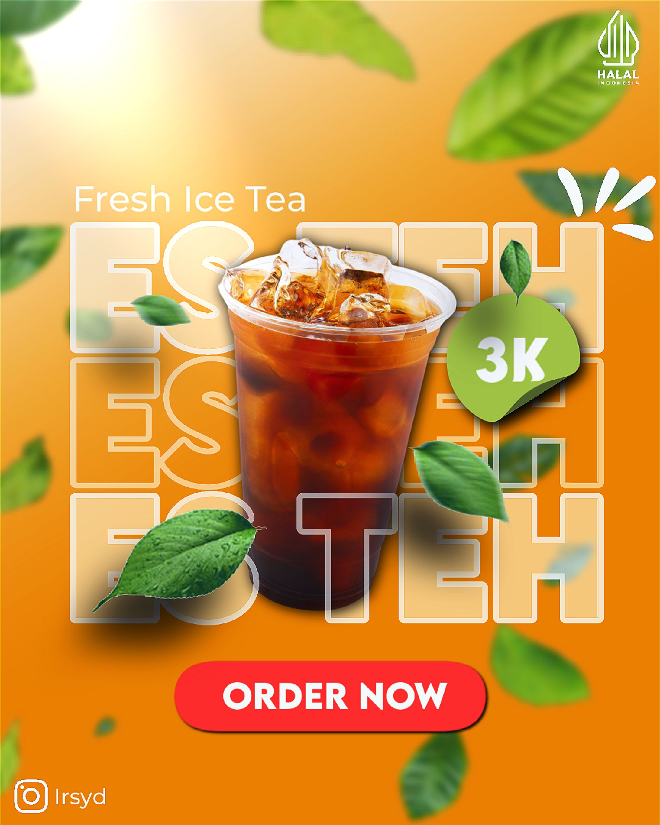 Ice Tea Poster Design-1