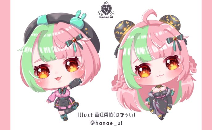 Illust/華江兎苺 イベントグッズ用イラスト