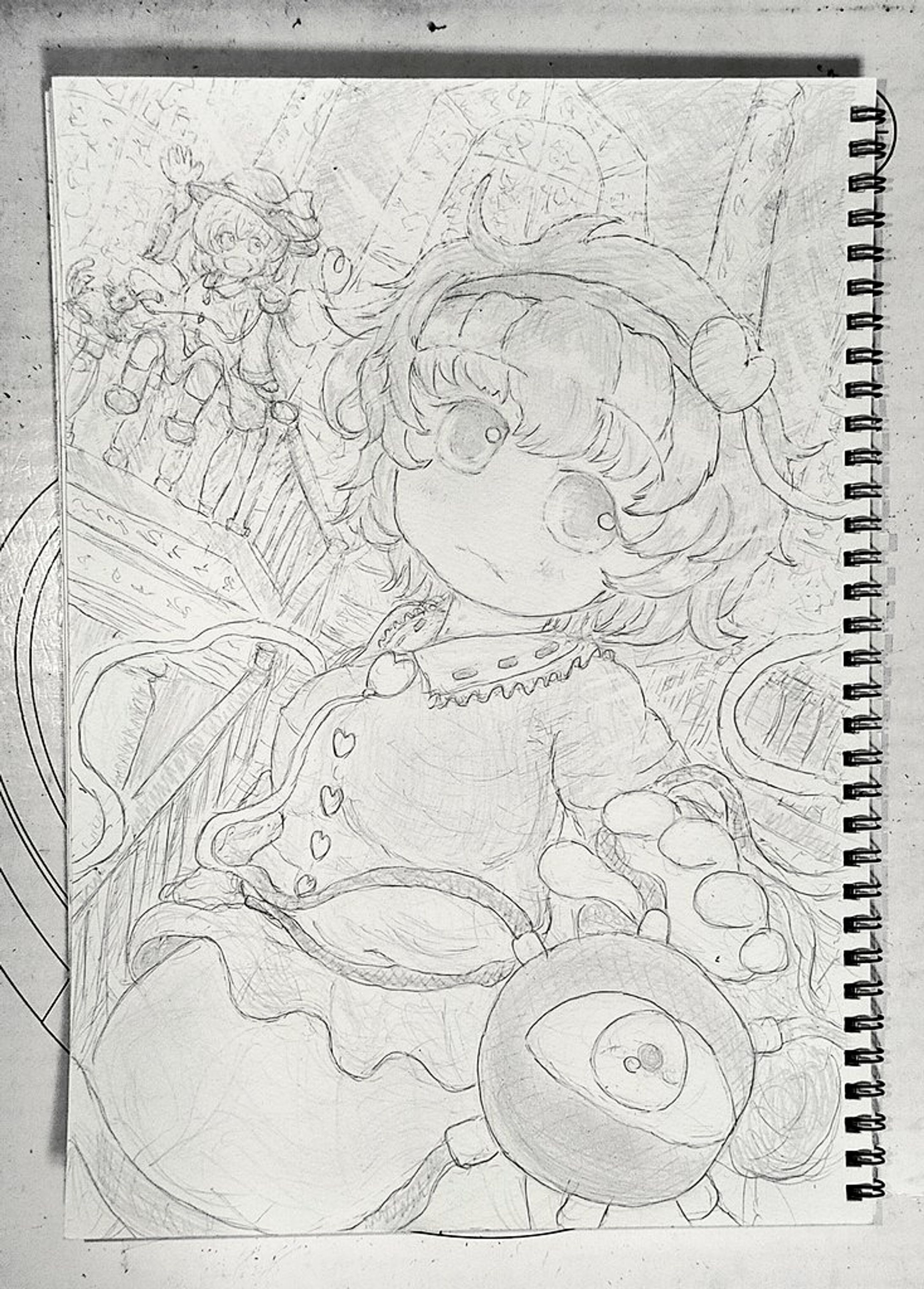 【東方鉛筆画】古明地さとり-1