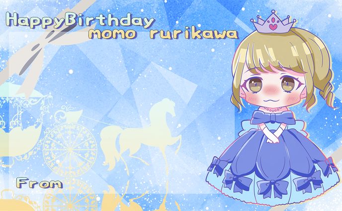 アイドル生誕メッセージカード