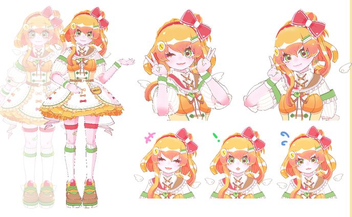 神田たまごけん様／公式キャラ・3Dモデリング