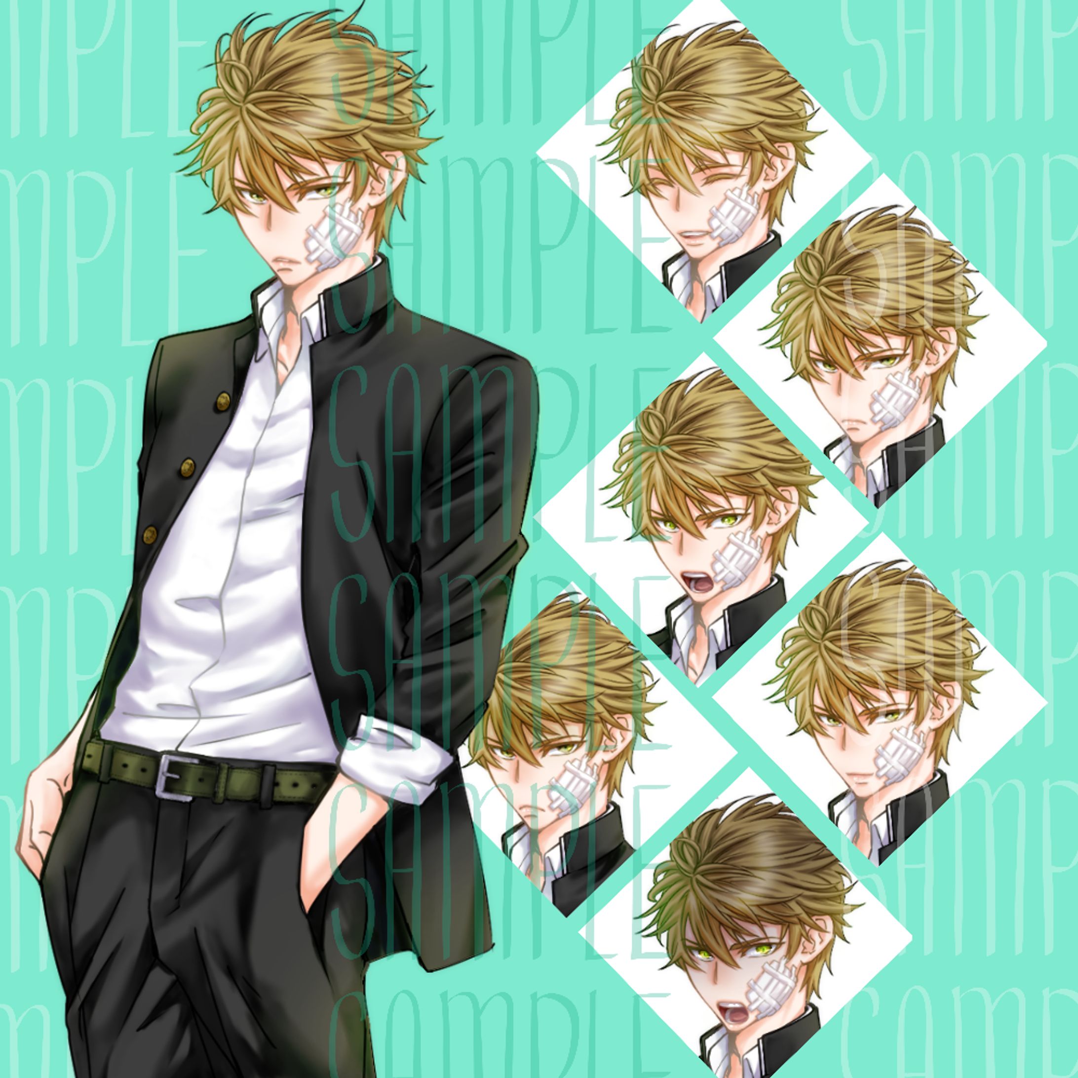 TRPG立ち絵･高校生(差分６枚)-1