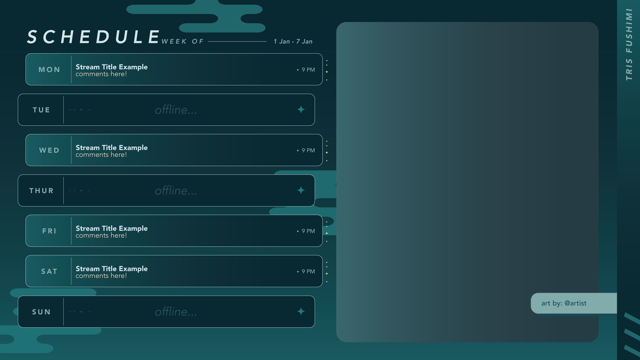 Tris Fushimi Schedule-1