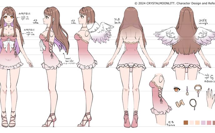 Crystal Moonlitt Design キャラクターデザイン