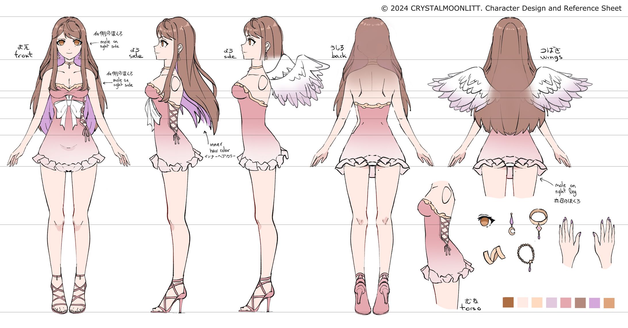 Crystal Moonlitt Design キャラクターデザイン-1