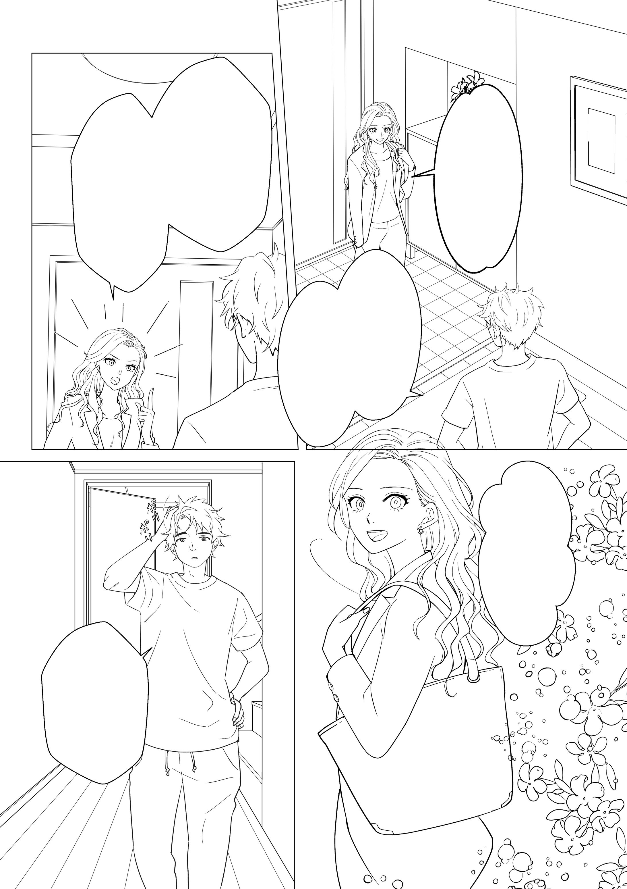 白黒漫画見本-1