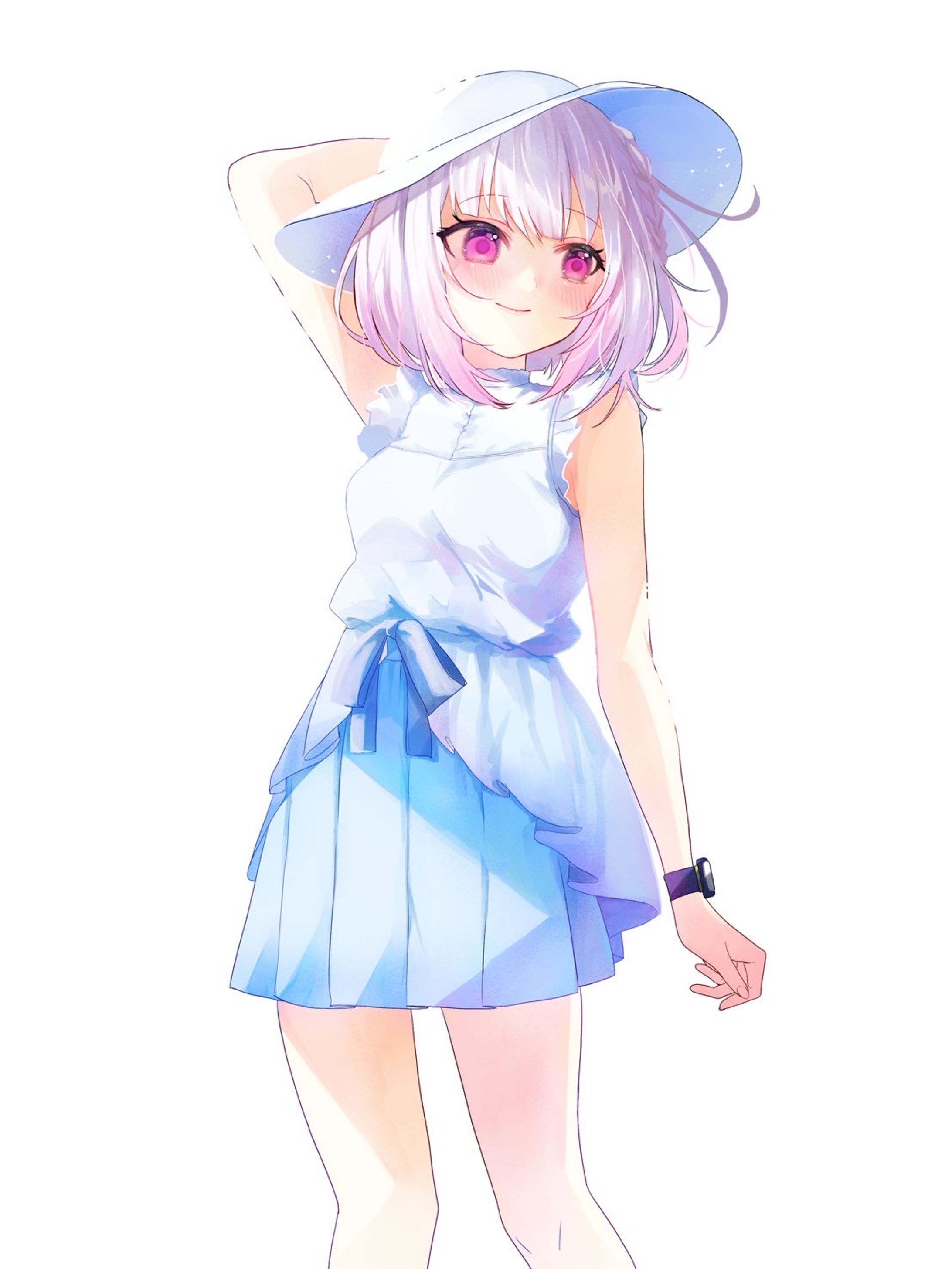 FA vtuber 小向なのか様【ななしのねこ様企画】V描き　テーマ夏の私服　-1