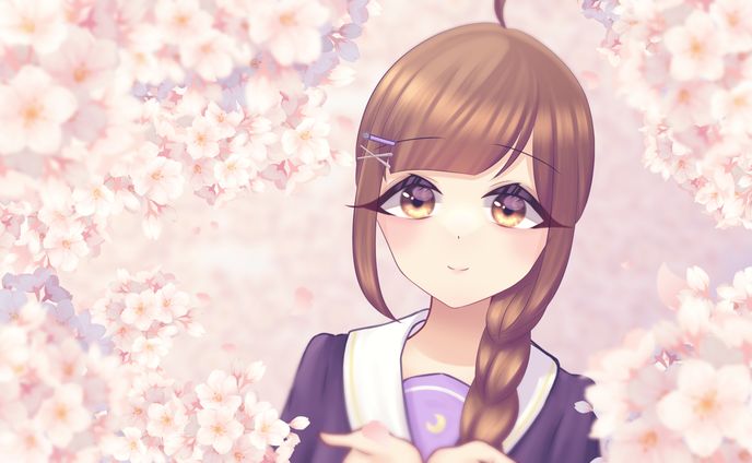 「桜、綺麗だね。」