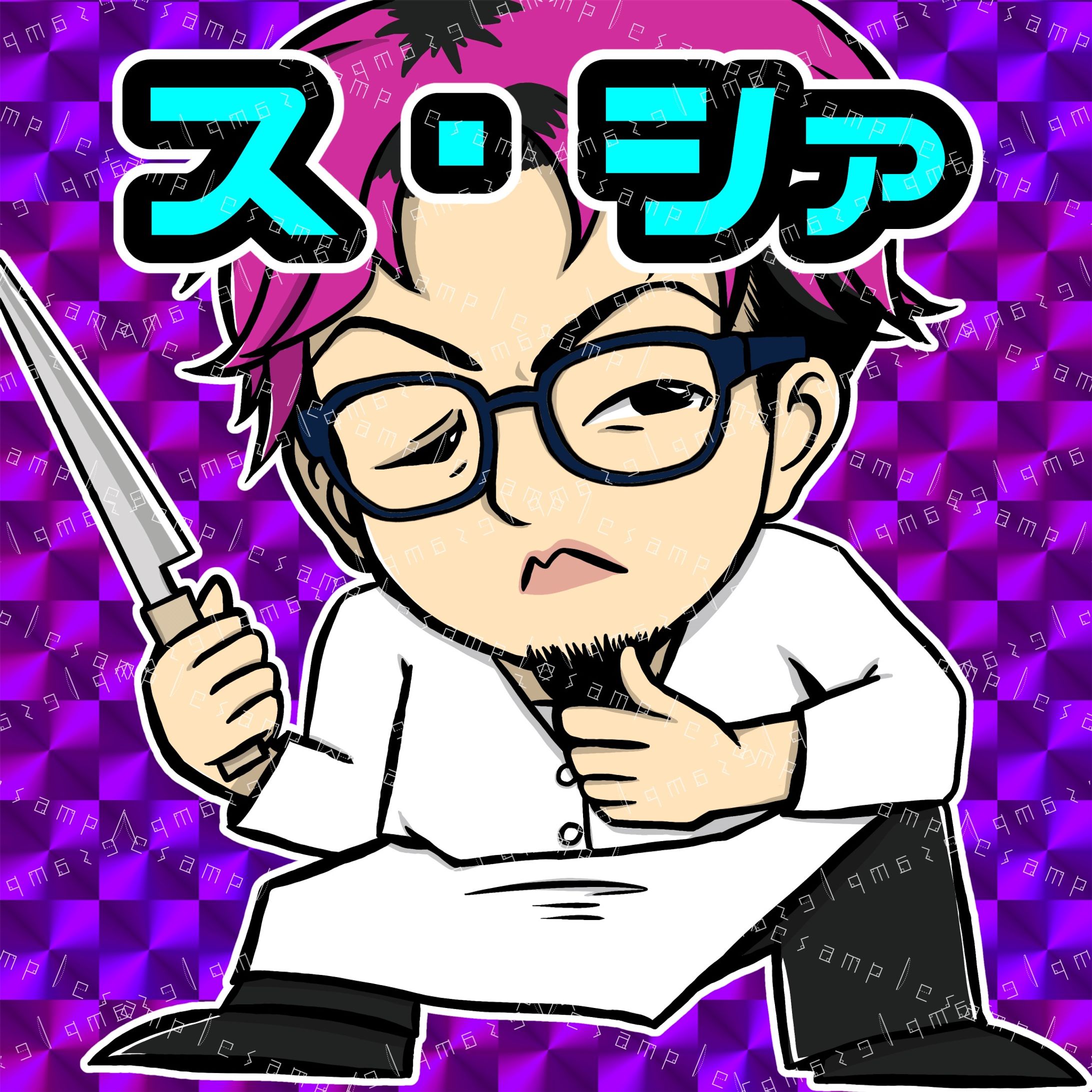 似顔絵ステッカー-1