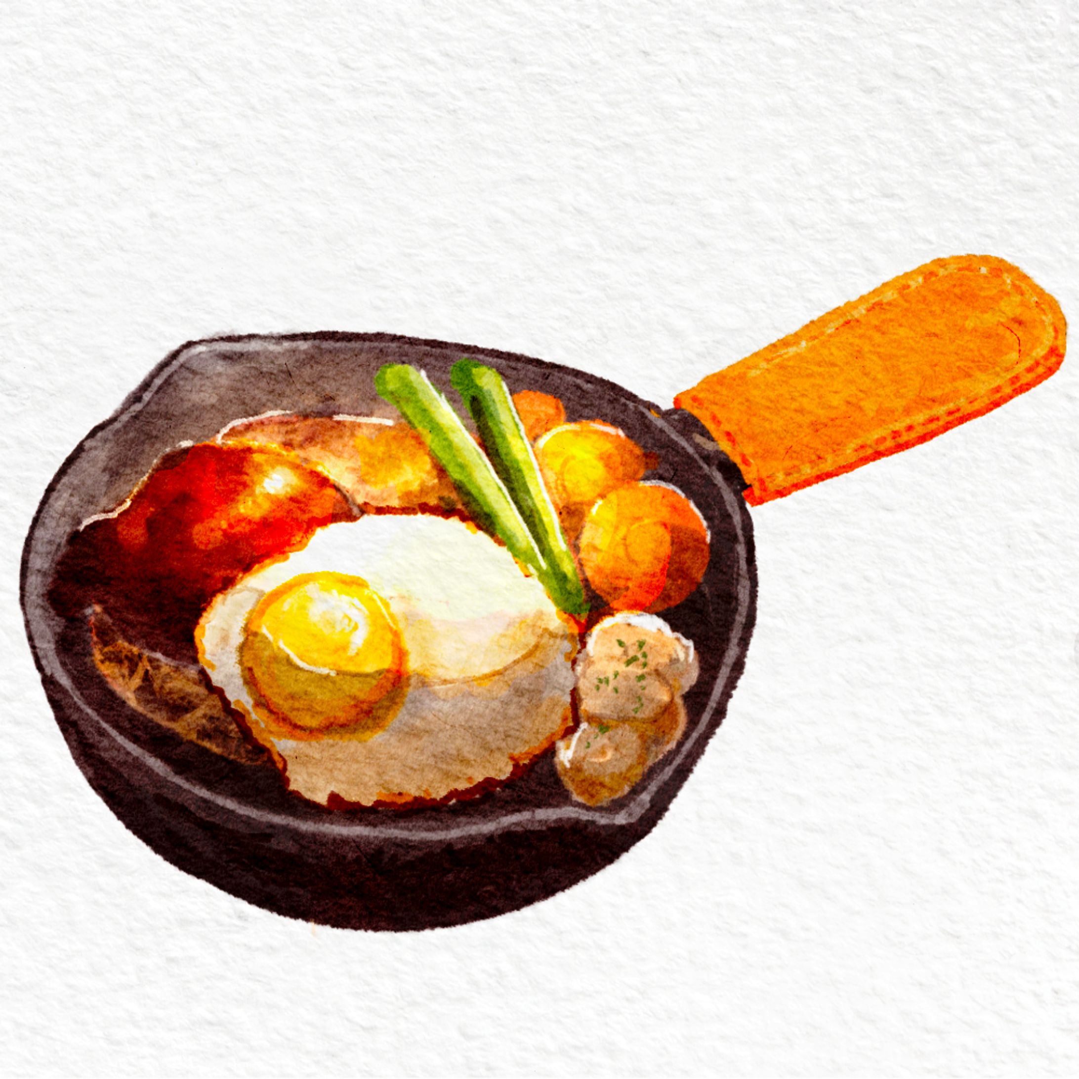 スキレット-ハンバーグ各種-1