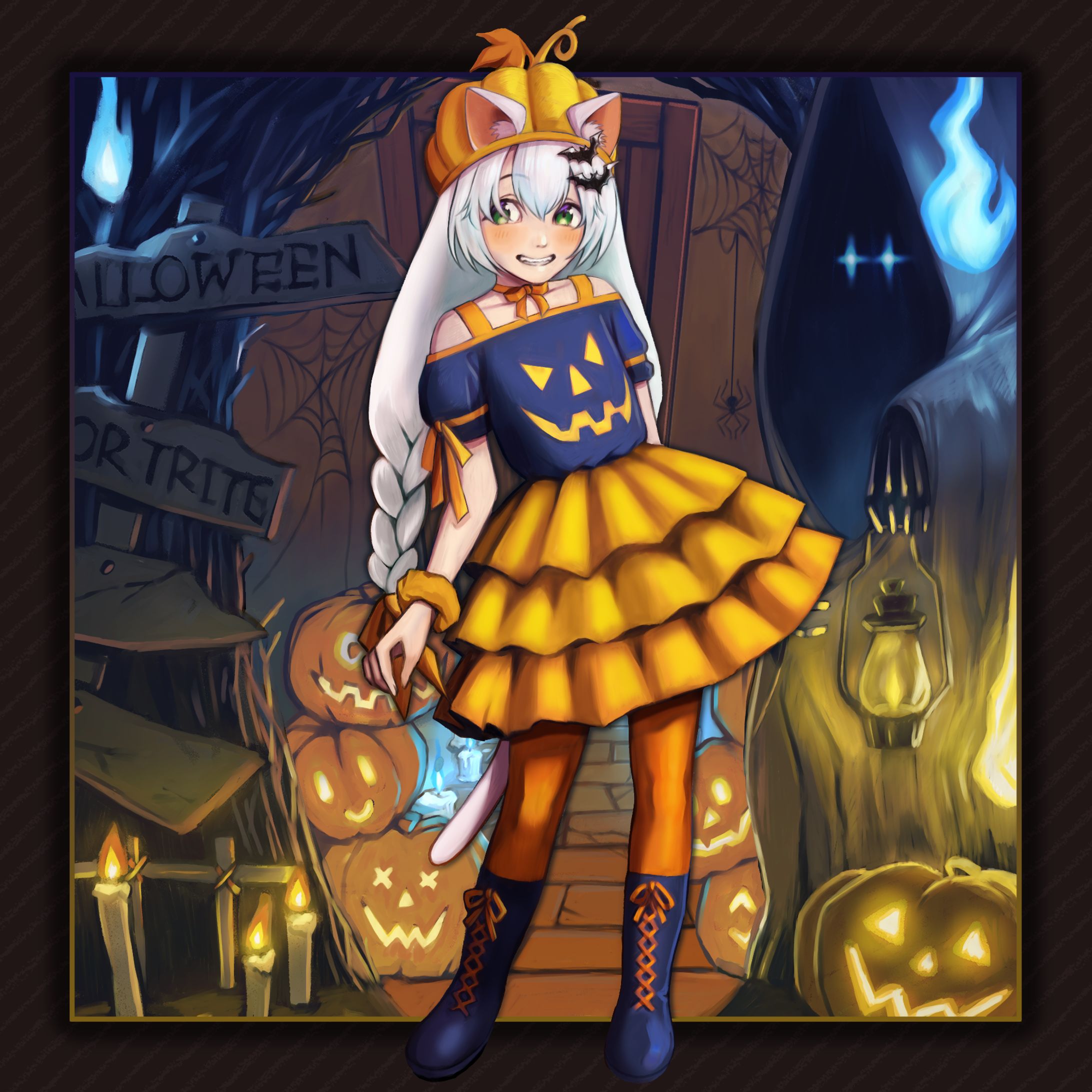 ご依頼制作　ハロウィンイラスト-1