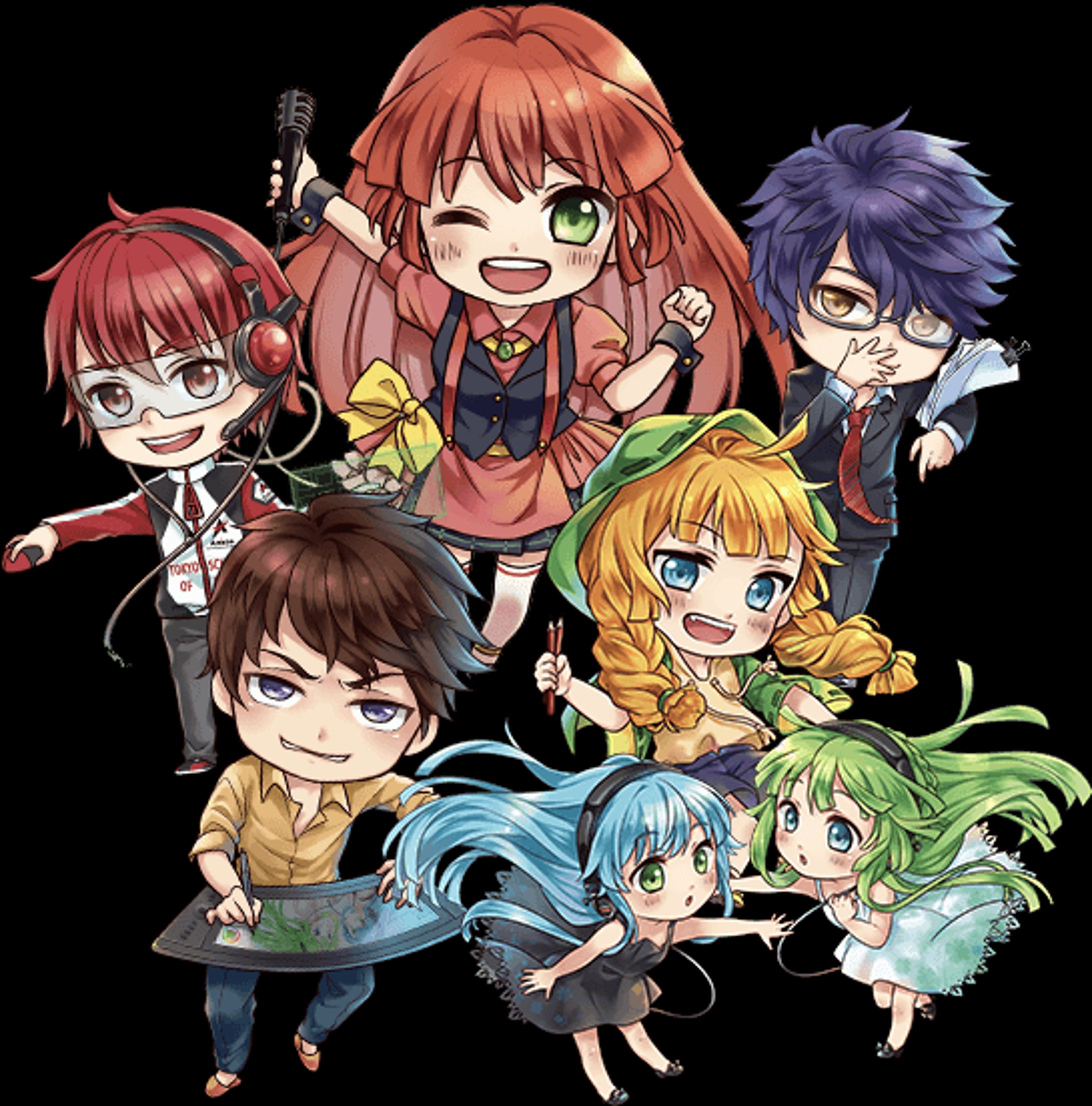 アニメ系専門学校のミニキャラ作成-1