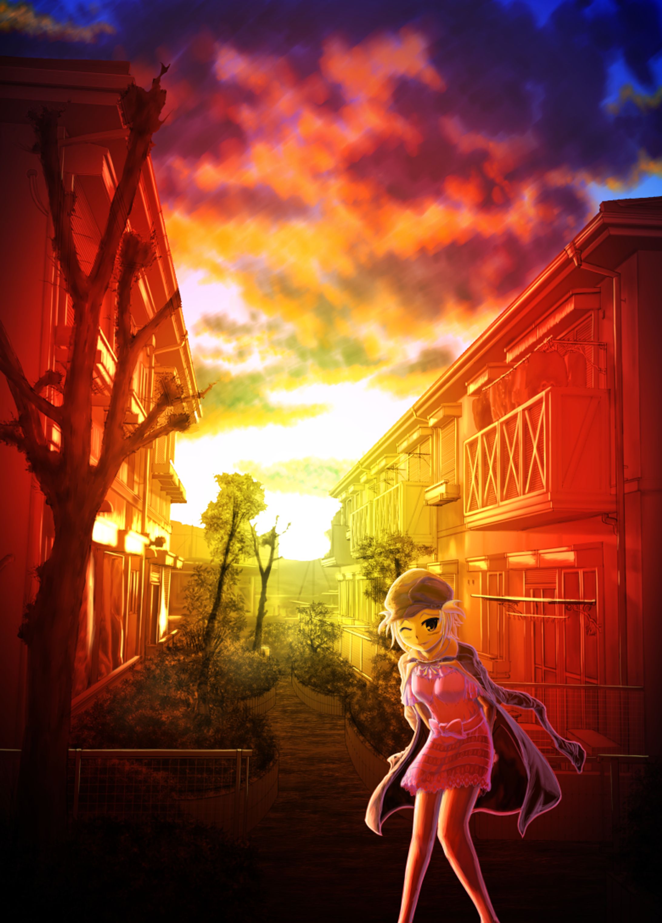 黄昏の帰り道-1