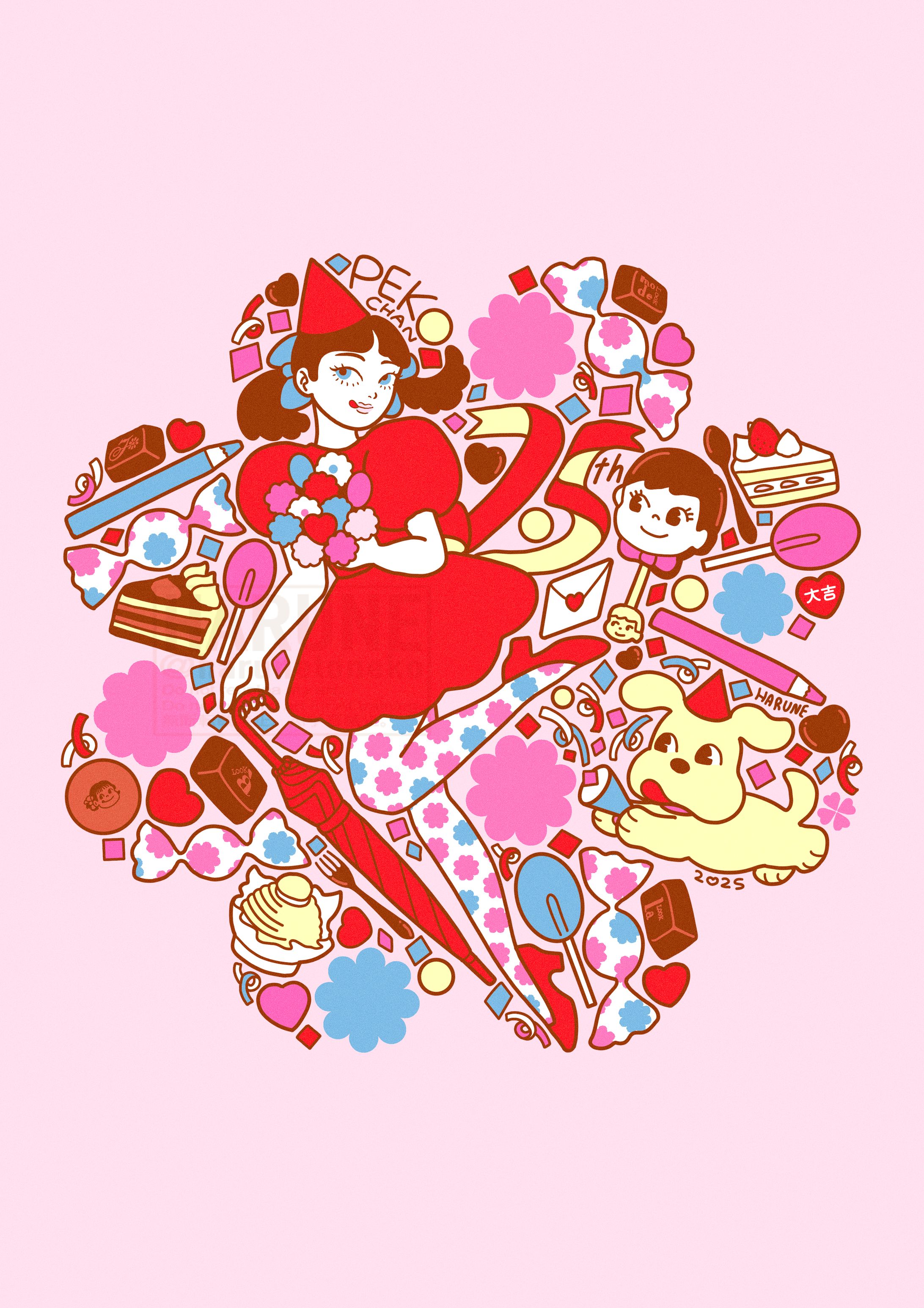 【受賞】不二家「オリジナルペコちゃんイラストコンテスト」イラストレーター賞-1