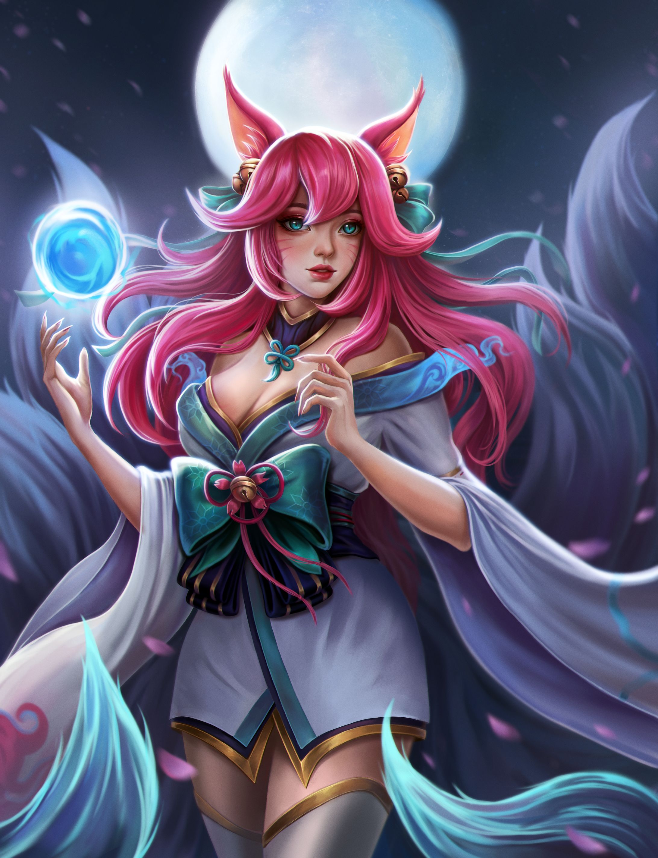 ahri spirit blossom fanart-1
