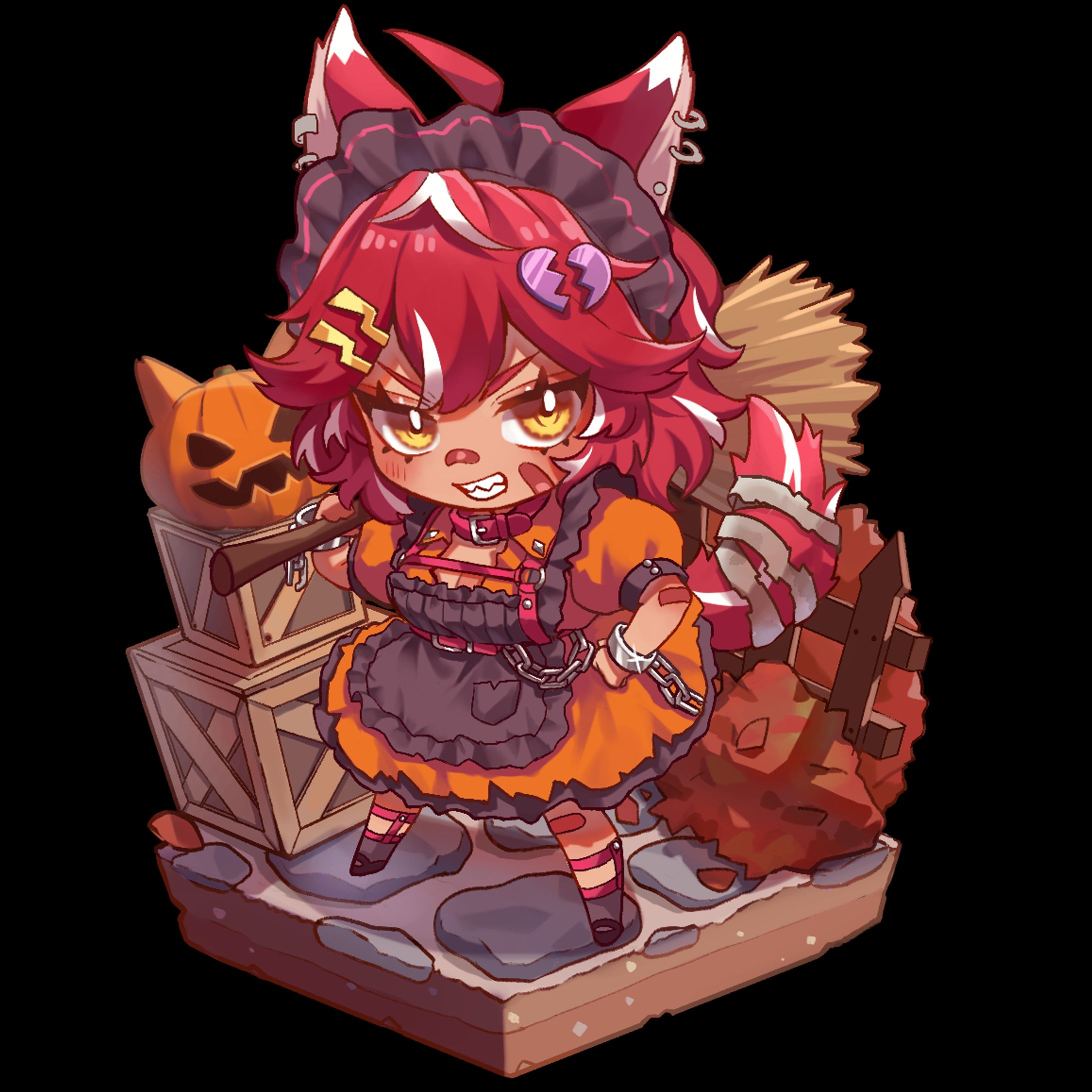 ハロウィンSDイラスト４種-1