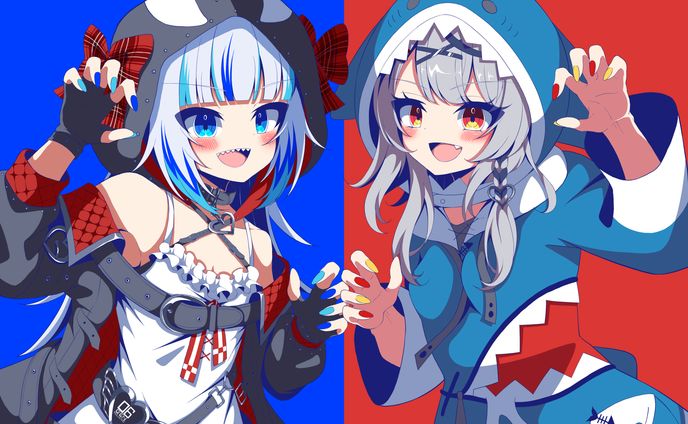 Gura chan ＆ Chloe chan
