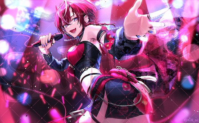 【お仕事】朱音斗鬼 様　活動用一枚絵