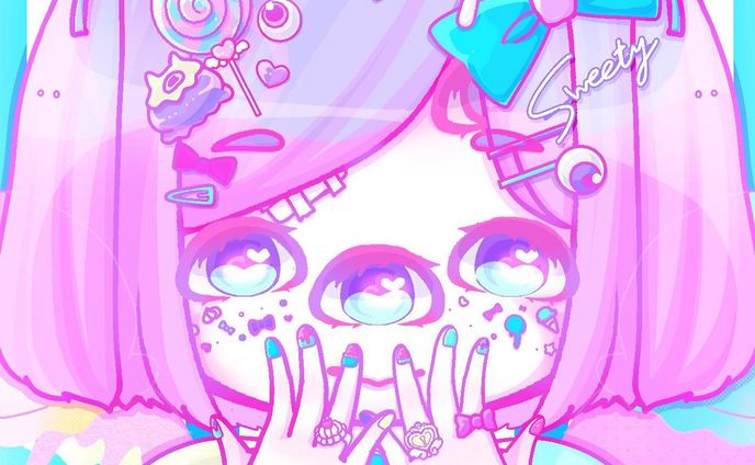 【オリジナルイラスト】多眼ちゃん 
