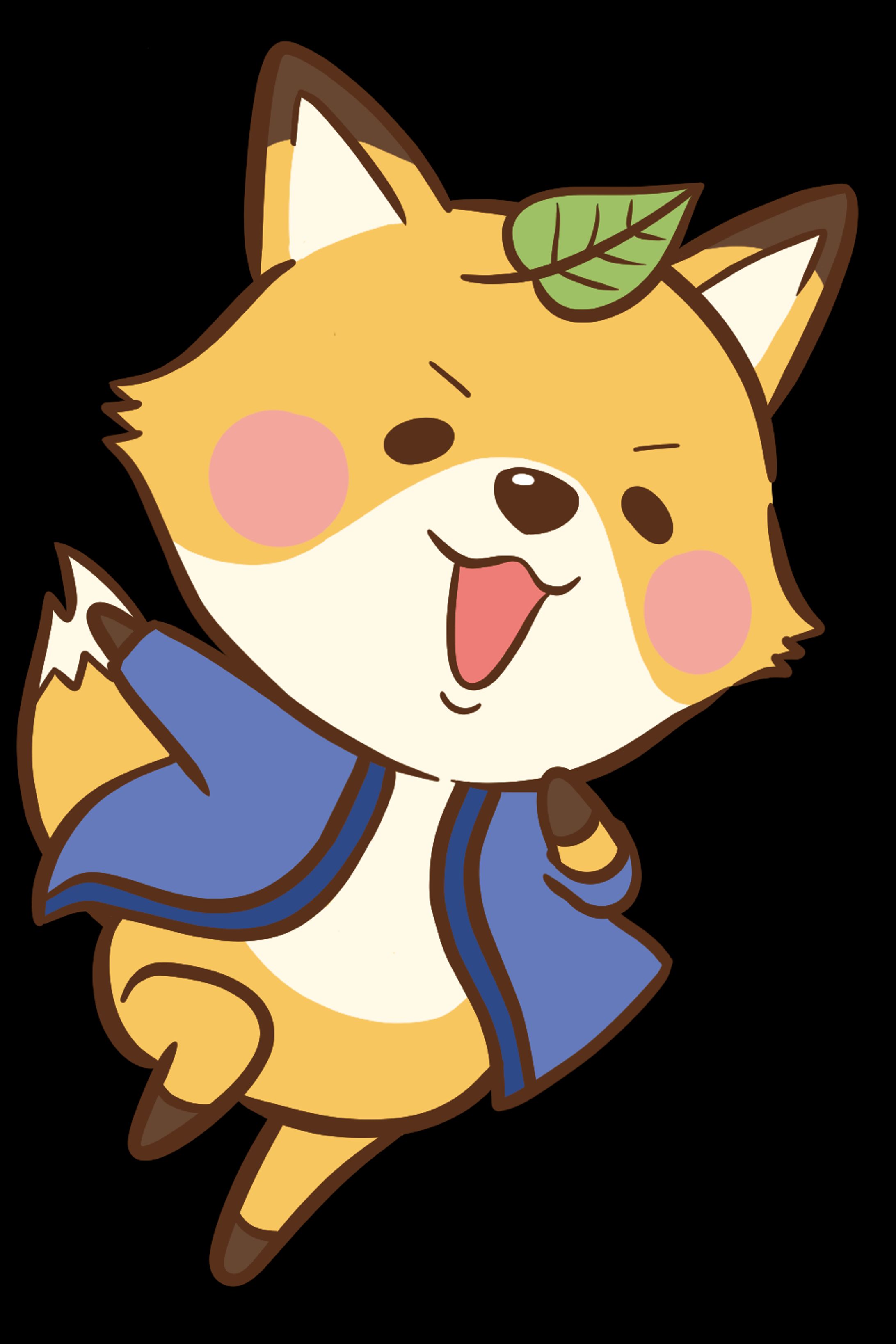 動物キャラクター（キツネ/カードゲーム用）-1