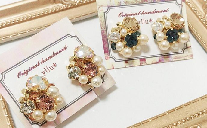 ビジューピアス/イヤリング