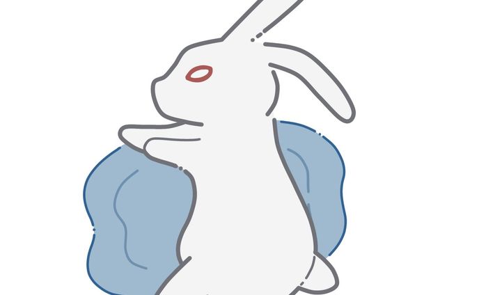 演劇団体『うさぎぴょんぴょん団』/ロゴ 絵,文字