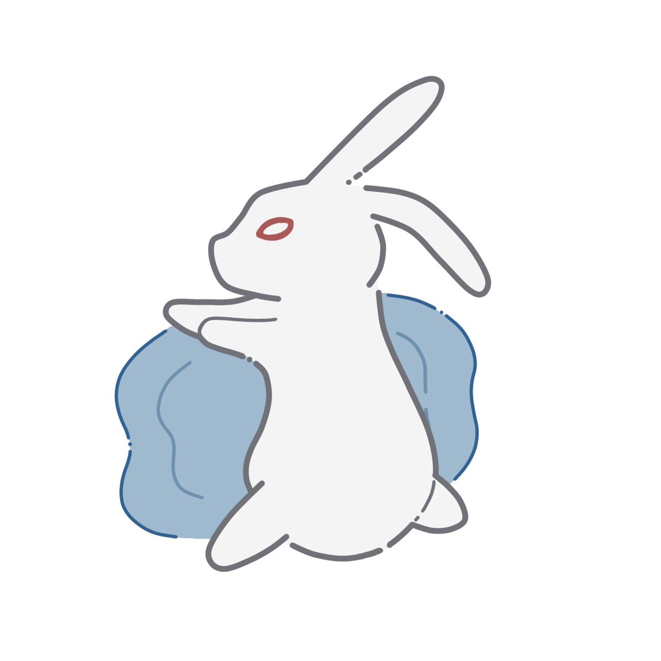 演劇団体『うさぎぴょんぴょん団』/ロゴ 絵,文字-1