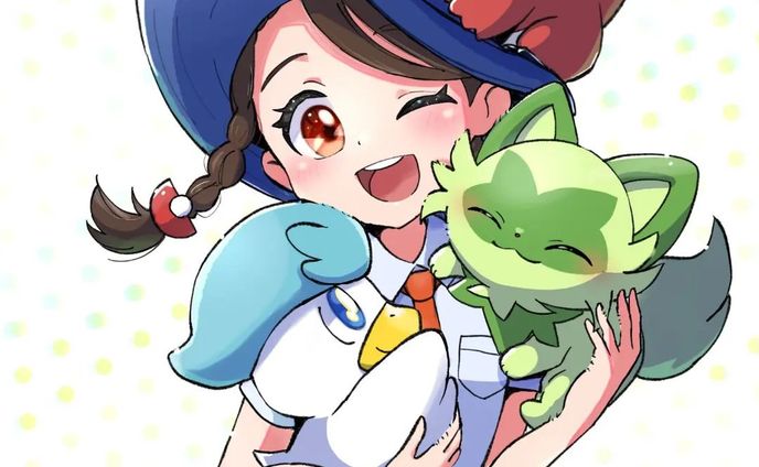 冒険に連れてって！
"Take me on an adventure!"
#ポケモンSV #pokemon #アオイ#ニャオハ#ホゲータ#クワッス