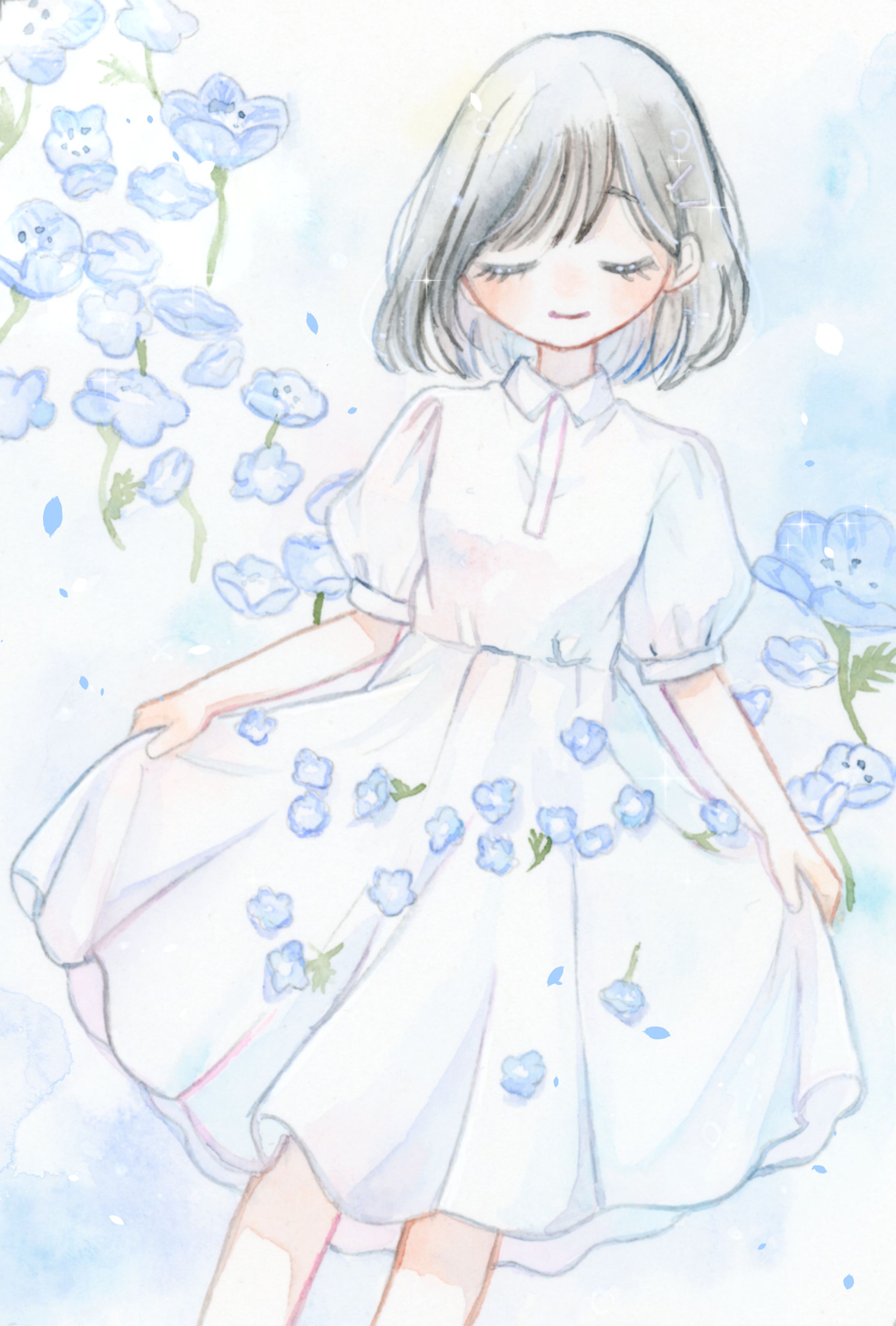 ネモフィラと少女-1