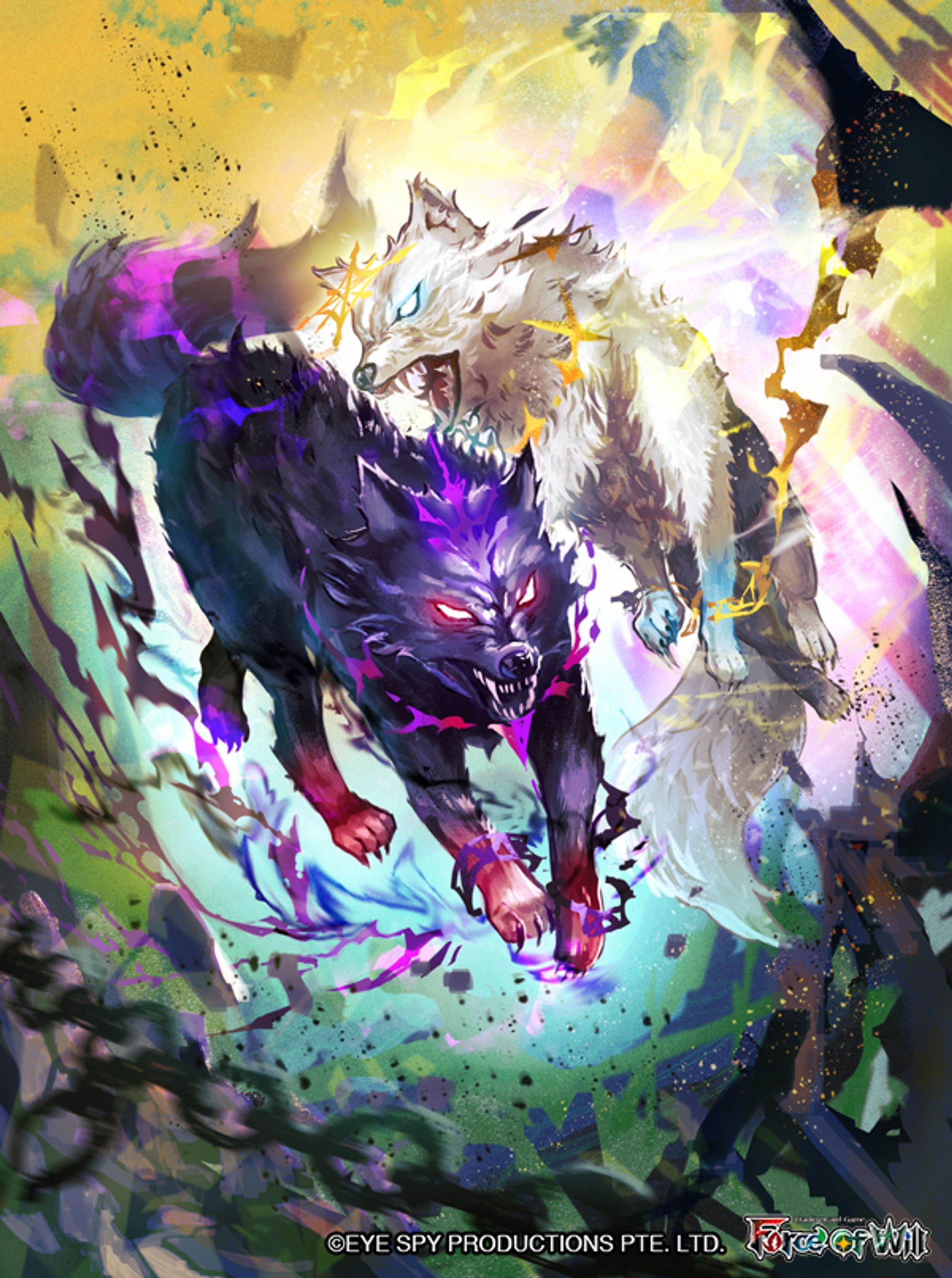 【仕事絵】Geri and Freki, Greedy Wolve【FoW】-1