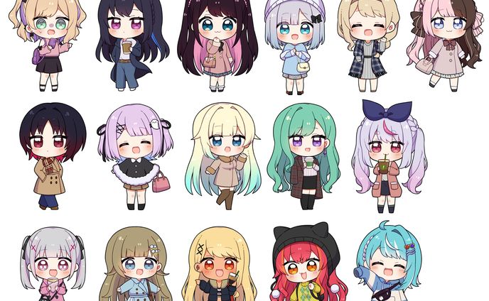 ぶいすぽっ！　コミックマーケット101　グッズイラスト