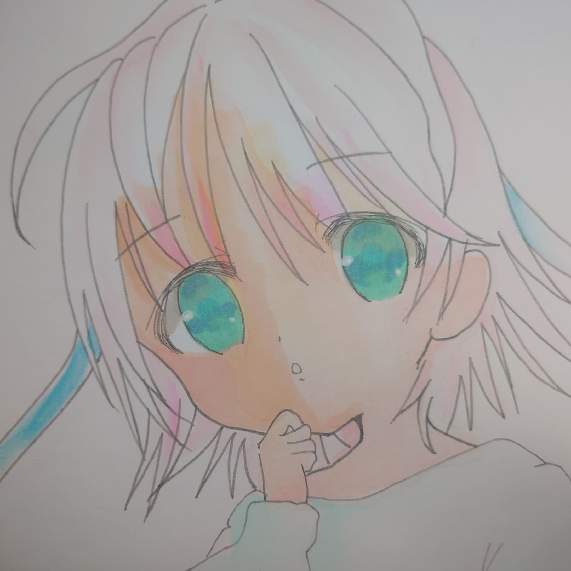 #サンクリお疲れ様でした #サンクリ #色紙 #透明水彩 #うちのこ #おいでよとうほぐ #ありされい #犬後屋Ｇ #ありされ絵-1