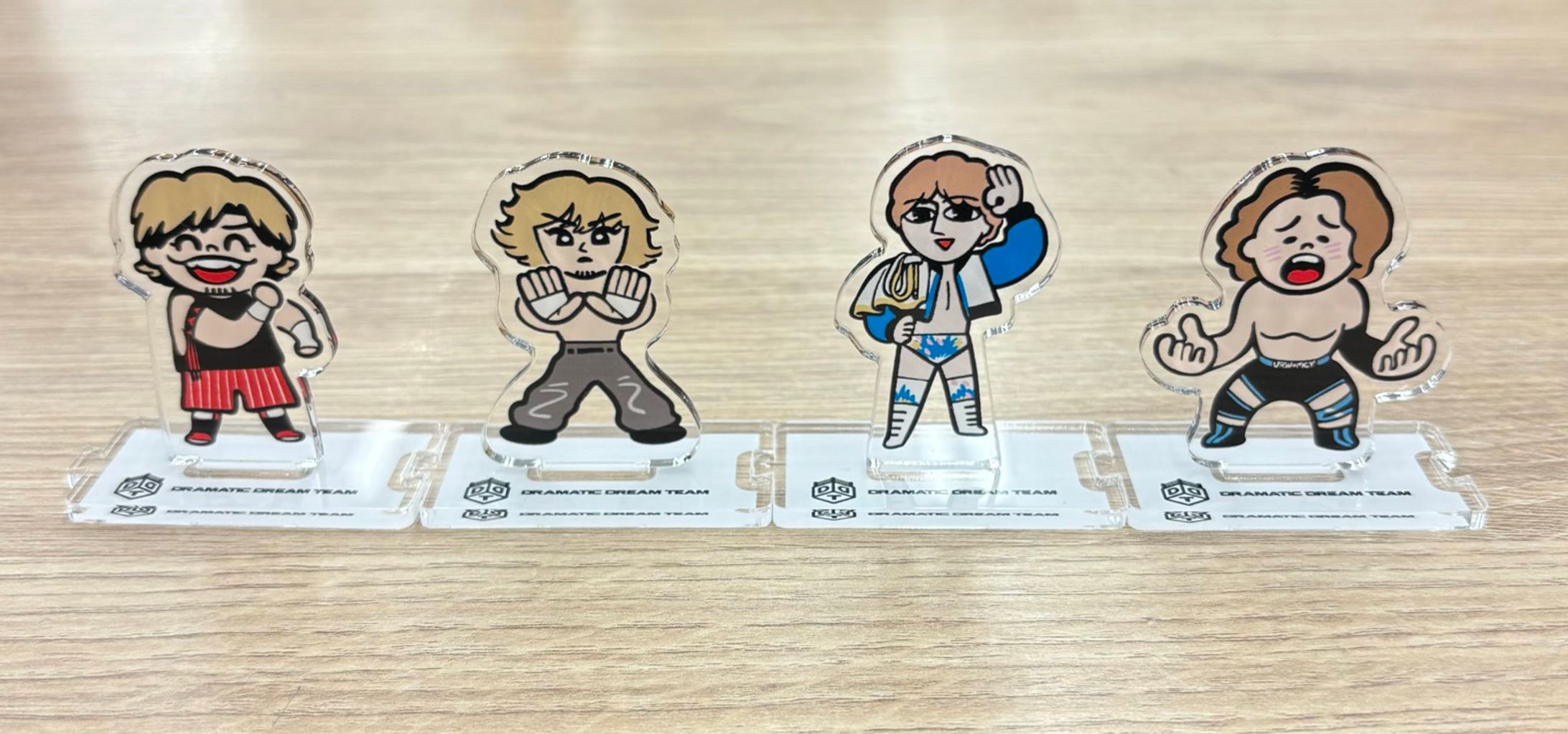 プロレス　アクリルスタンドイラスト-1