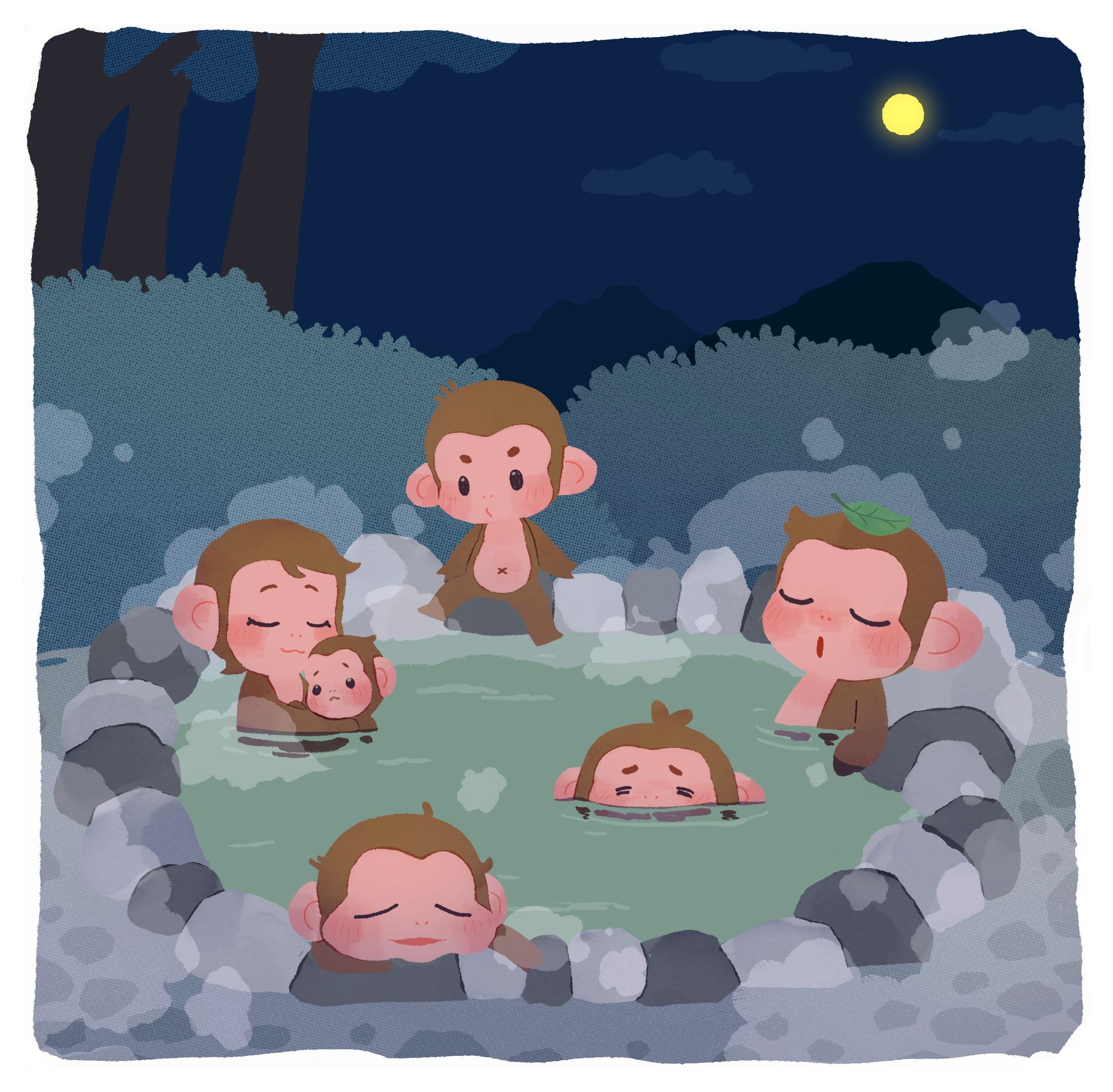 おさるの温泉-1