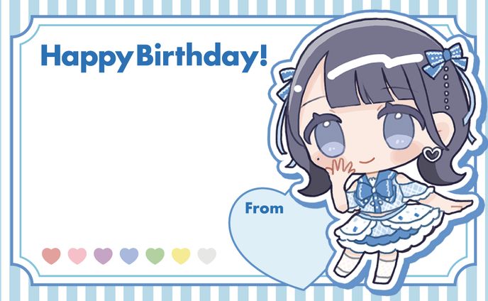 ドラマチックレコード小野莉々さん生誕2024【メッセージカード】